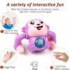 Dancing Monkey Musical Toy for Kids with Voice Control and Lights