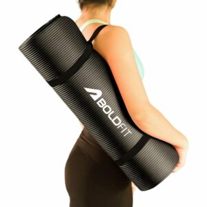 Extra Thick NBR Yoga Mat with Carrying Strap - Anti Slip