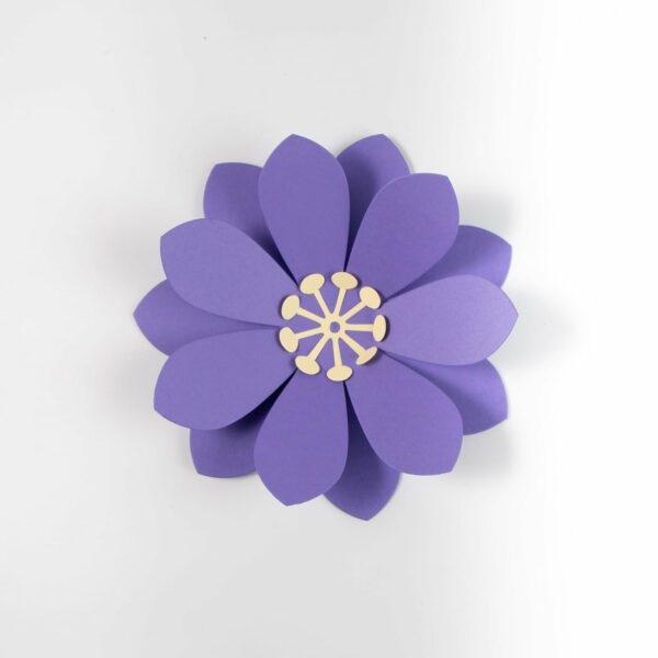 Pastel 5" Paper Flower Cutouts for Festive Decorations - 4 Pieces - Image 6