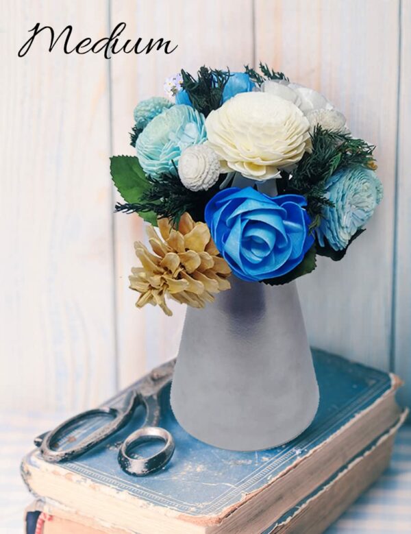 Sea Breeze Everlasting Floral Bouquet - 6 Inch Tabletop Arrangement - Image 3