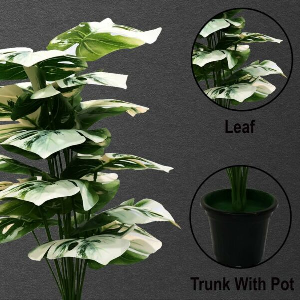 30" Artificial Green Monstera Plant for Home & Garden Decor - Image 5