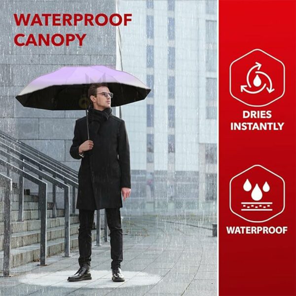 Windproof Travel Umbrella - Auto Open Close, Compact & Durable - Image 5
