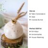 Ceramic Pomegranate Showpiece with Gold Crown - 4 inch