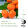 Lifelike Artificial Mini Tangerines for Home and Party Decor - 3 pcs