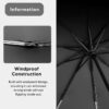 Compact Windproof UV Umbrella - Automatic Open/Close, 42" Canopy