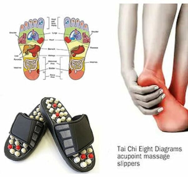 Acupressure Magnetic Therapy Slippers for Blood Circulation - Unisex - Image 4