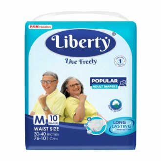 Medium Adult Diapers, Tape Style, High Absorbency, 10 Count