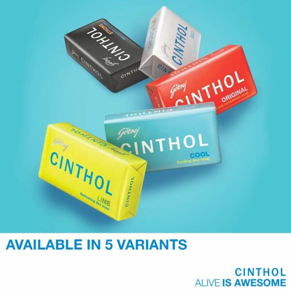 Cinthol Cool Soap Pack of 5 - 100g Each, Icy-Cool Menthol - Image 6