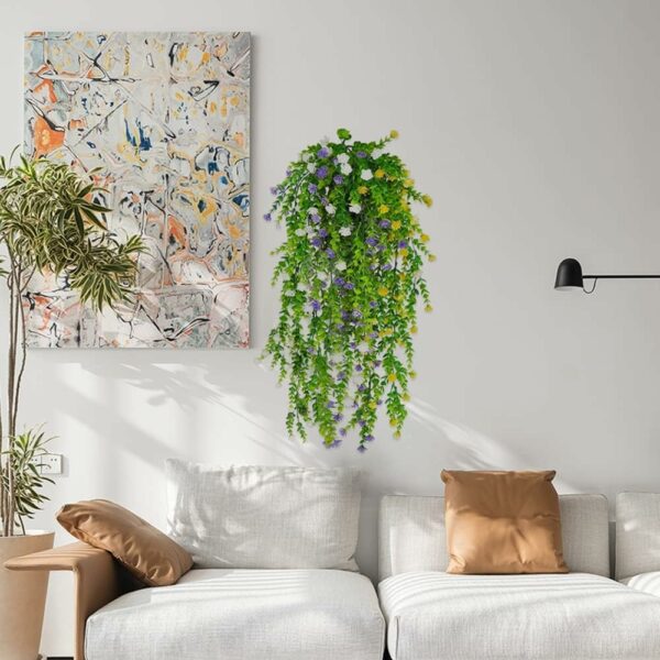 Artificial Hanging Monstera Leaves - 2 Pack, 65CM, UV Resistant - Image 4