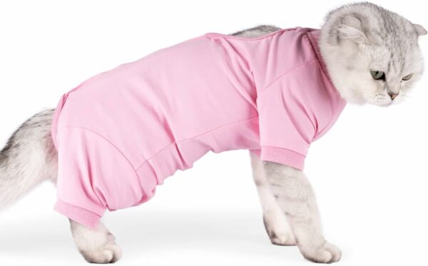 Cat Recovery Suit for Male & Female, Size L, Pink - Image 6