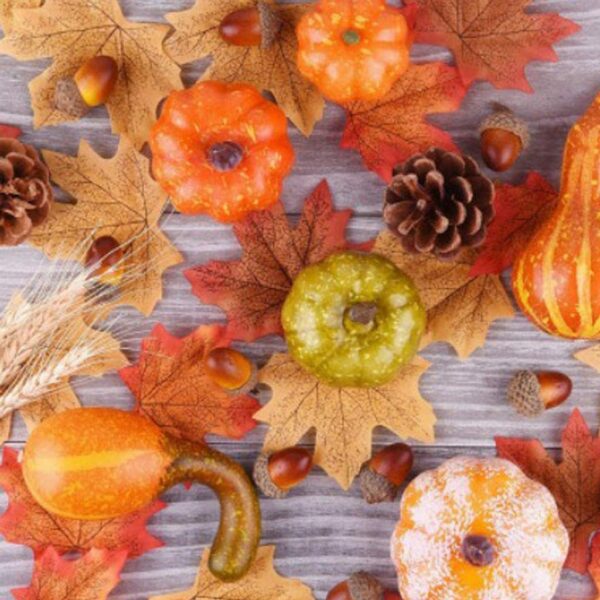 Lifelike Artificial Pumpkin and Maple Leaf Decor Gift - Image 3