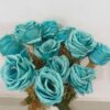 Decorative Artificial Blue Rose Bunch for Home D?cor - 30cm Tall