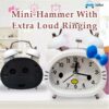 Twin Bell Alarm Clock for Kids - Loud & Silent Options