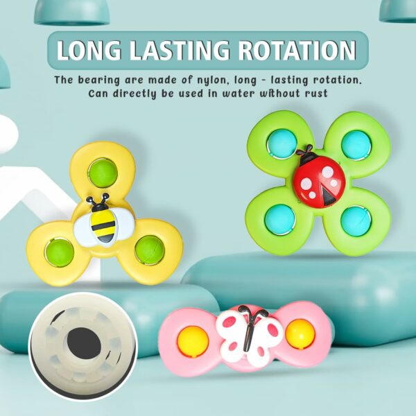 Wembley Baby Bath Spinner Toy Set - 3 Pcs for Fun & Learning - Image 6