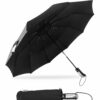 Large Automatic 3-Fold Umbrella with Travel Cover - Windproof