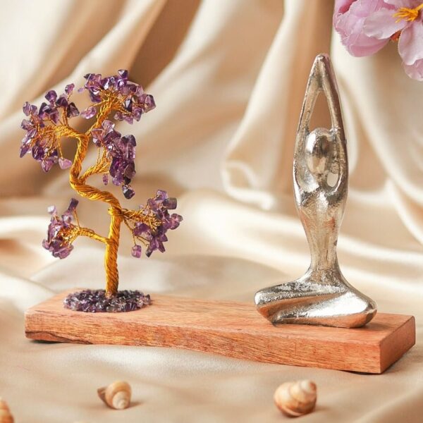 Amethyst Quartz Crystal Tree for Energy Healing & Meditation - Image 4