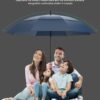 60-Inch Double Layer Umbrella for 3-4 People - Windproof & Waterproof