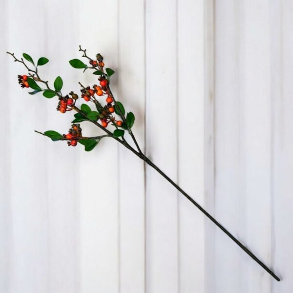 Real Touch Artificial Rosehips Berries Stick - 88 CM - Image 3