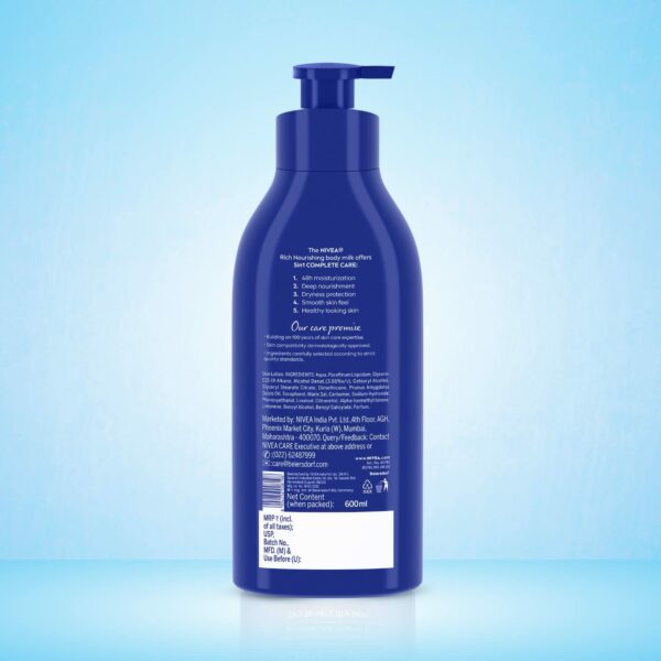 Nourishing Body Milk Lotion 600ml for Very Dry Skin - Image 6