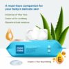 Caring Baby Wet Wipes with Aloe Vera - 72 Pcs (Pack of 3)
