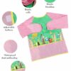 Kids Waterproof Painting Apron with Long Sleeves & Pockets