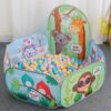 Kids Jungle Basketball Ball Pool - Foldable Play Tent for Ages 2+