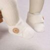 Comfortable Cotton Booties for Newborns 3-12 Months - Pink