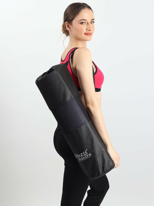 Eco-Friendly Dual Color Anti-Slip Yoga Mat - 6mm, 24"x72" - Image 6