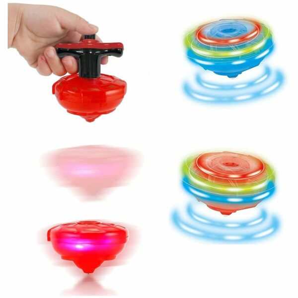 Lattoo Spinning Launcher Gyro Top with LED Light - Color Varies