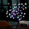 LED Cherry Blossom Bonsai Tree Lamp - 18 Inch, 28 Multicolor LEDs, Adjustable Branches