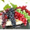 Hanging Artificial Grapes - Pack of 3 Realistic Decor