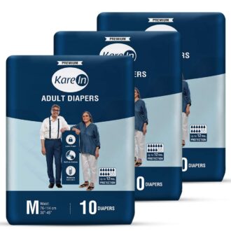 Premium Adult Diapers, Medium, 30 Count, Unisex, High Absorbency