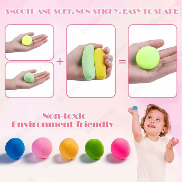 24 Pcs Air Dry Modeling Clay Set with Sculpting Tools - Non-Toxic, Creative Art for Kids - Image 2