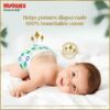 Premium Soft Baby Diaper Pants, Newborn/XS Size, 76 Pack