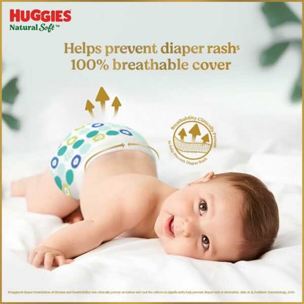 Premium Soft Baby Diaper Pants, Newborn/XS Size, 76 Pack - Image 4