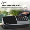 Pocket Mate Digital FM Radio with Bluetooth Speaker - 8H Playtime, Type C Charging, Antenna, Multiple Playback