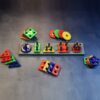 Montessori Learning Blocks for Toddlers - 20 Colorful Shapes