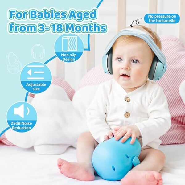 Noise Cancelling Ear Muffs for Kids & Teens - 25dB Protection - Image 2