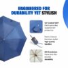 Stylish 3-Fold Umbrella for Men & Women, Windproof, Lightweight, 22 Inch