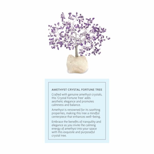 Handcrafted Amethyst Crystal Tree - 500 Beads for Home Decor - Image 3