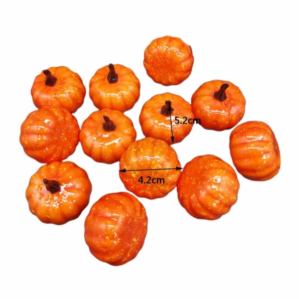 12pcs Realistic Artificial Pumpkins for Fall Decor - Image 4