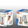 Airtight Stainless Steel Storage Canisters - Set of 2 (1200 ML)