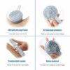 Premium Silicone Back Scrubber with Long Handle for Easy Cleaning