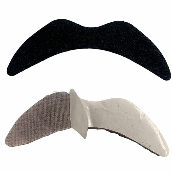 12x Self Adhesive Mustache Set for Parties and Costumes - Image 3