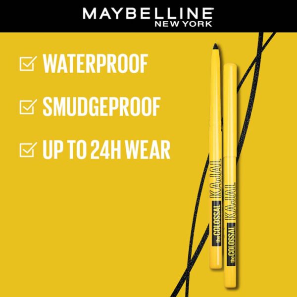 Colossal Kajal Waterproof Eyeliner - Intense Black 0.35g - Image 5