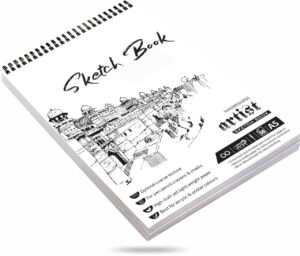 A5 Spiral-Bound Sketchbook Set - 50 Sheets, Acid Free Paper