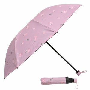 Compact 3-Fold Manual Umbrella for Rain & Sun Protection