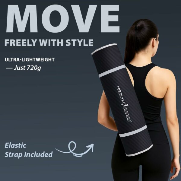 Durable Anti-Slip Yoga Mat for Home Workout - 6mm Thick - Image 5
