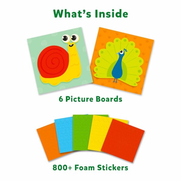 Foam Sticker Art Activity - 800+ Stickers for Kids' Creativity - Image 2