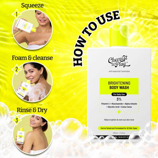 Brightening Body Wash with Vitamin C & Alpha Arbutin - 236ml - Image 6